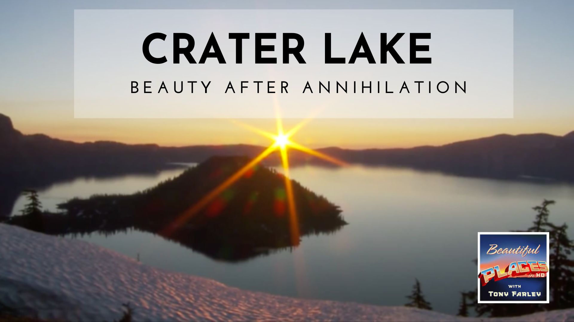 Enjoy the sunrise and sunset from Crater Lake, Oregon.